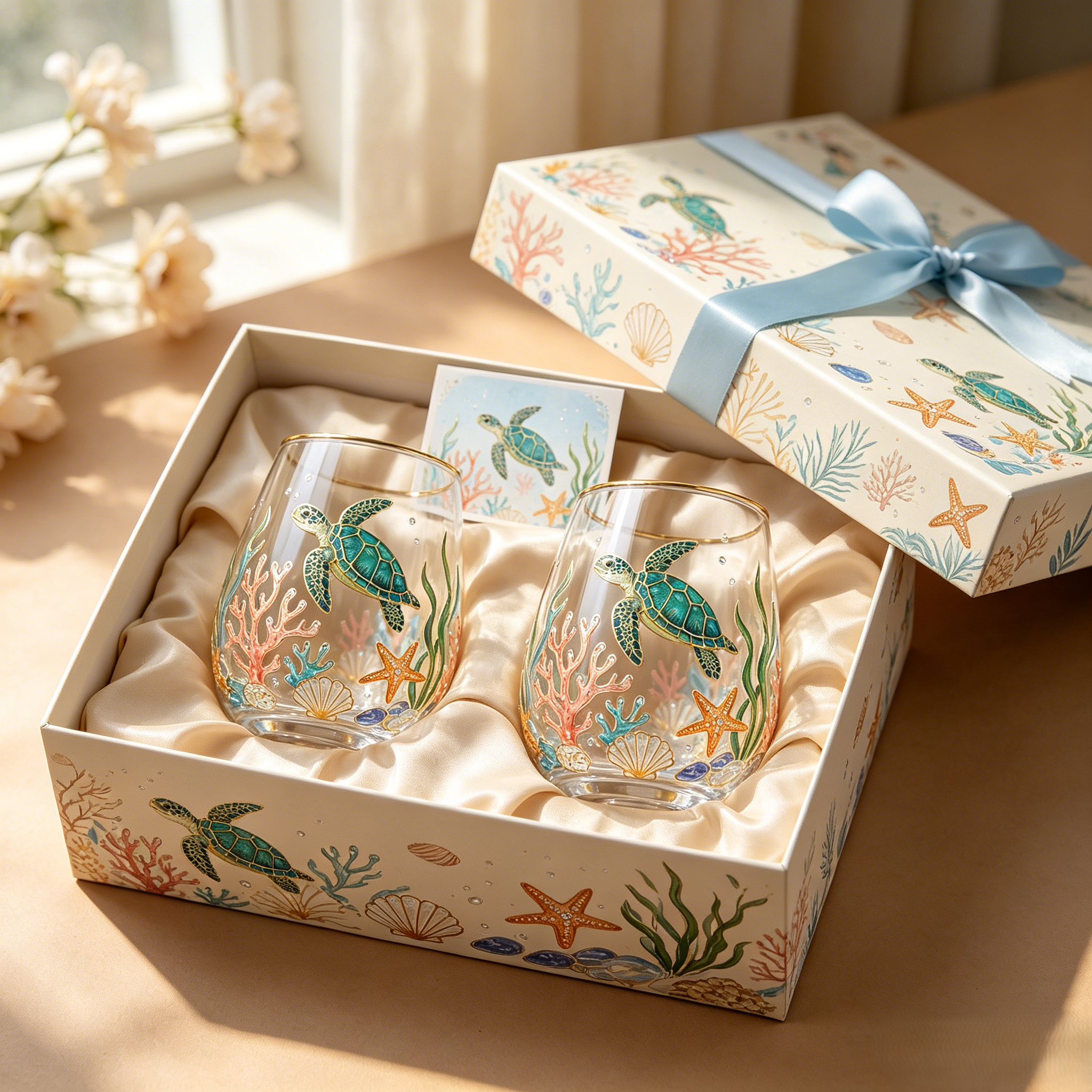 🌸🌿 Limited Edition 2026 Garden Morning Bliss Glass Tea Cup☀️☕