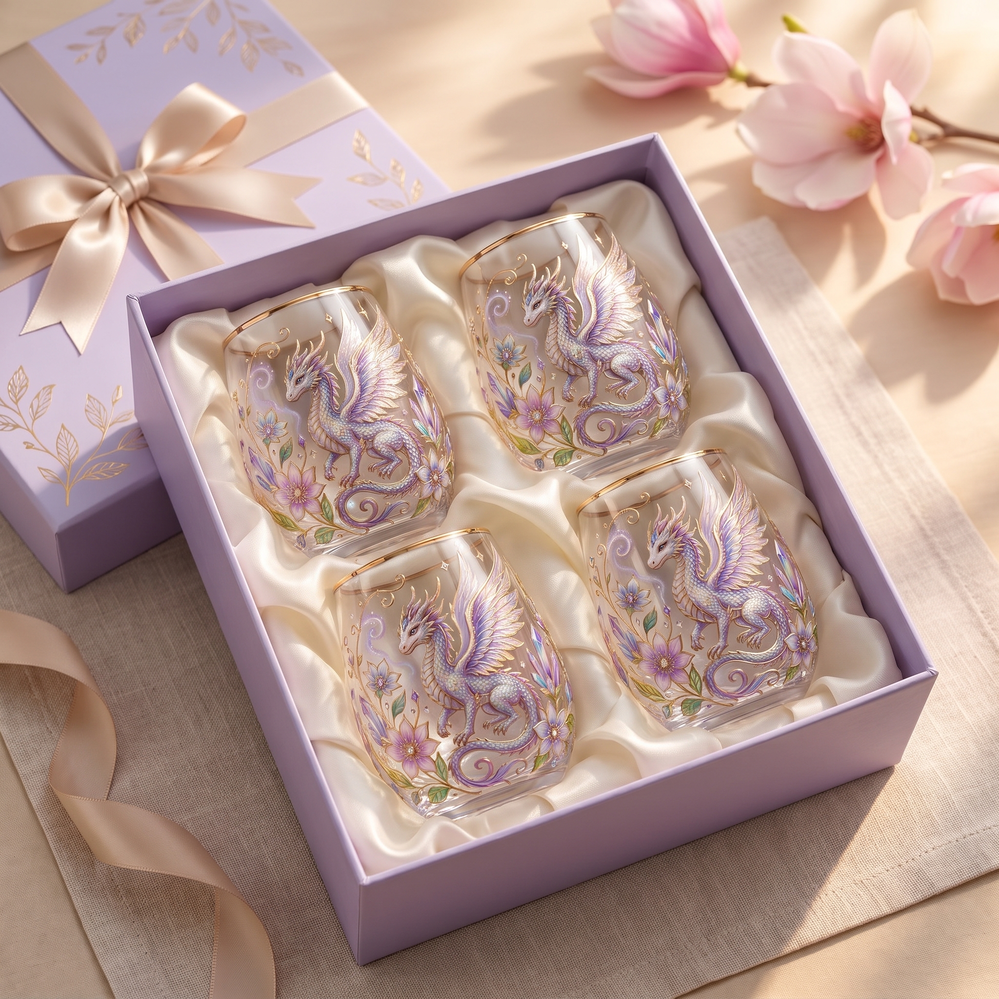 🌸🌿 Limited Edition 2026 Garden Morning Bliss Glass Tea Cup☀️☕