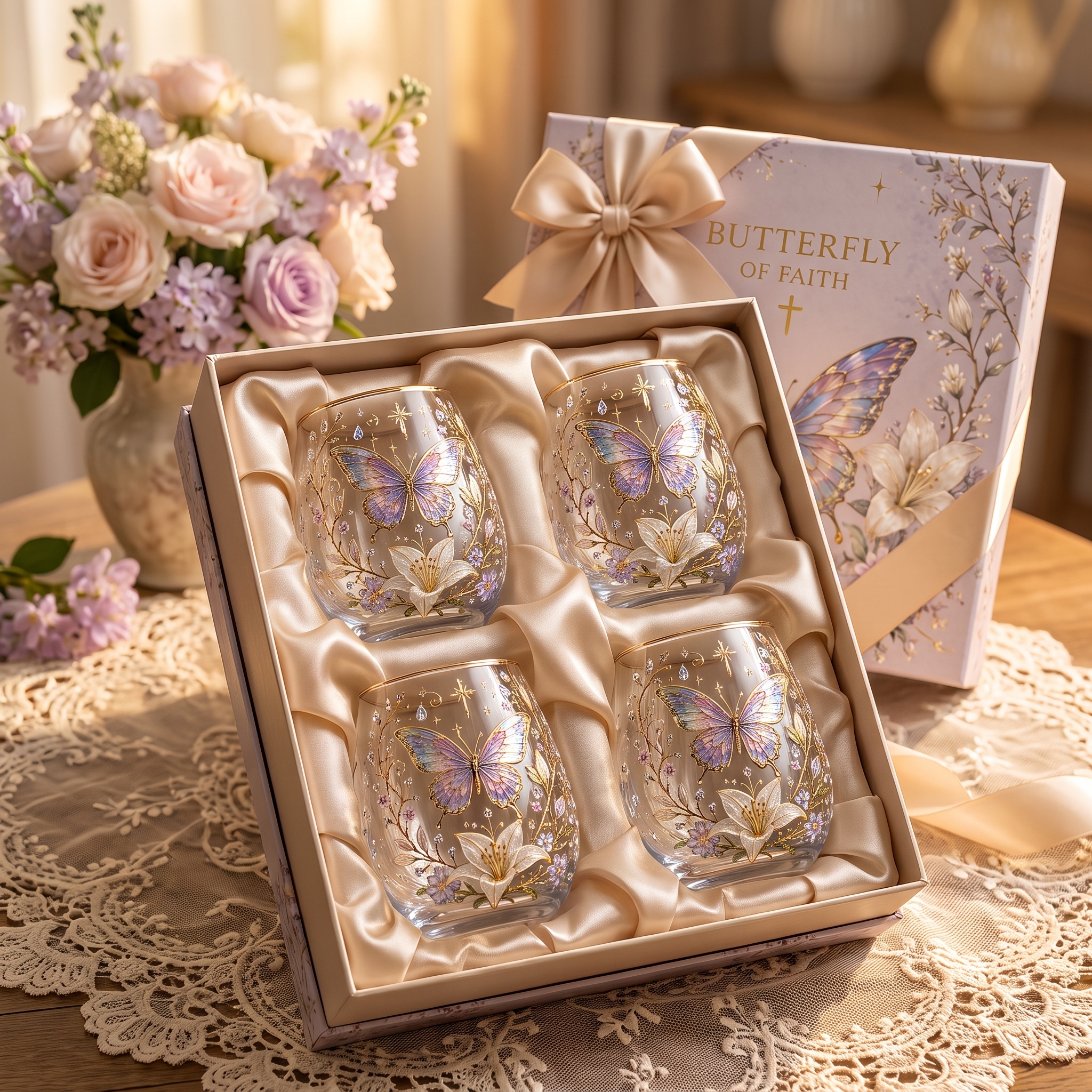 🌸🌿 Limited Edition 2026 Garden Morning Bliss Glass Tea Cup☀️☕