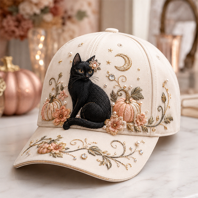 🔥 Last Day 49% OFF – BUY 4 GET 1 FREE🧙‍♀️✨ 3D Halloween Embroidery Cap