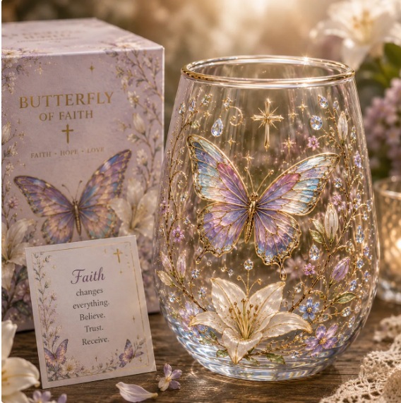 🌸🌿 Limited Edition 2026 Garden Morning Bliss Glass Tea Cup☀️☕