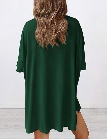 PRETTYGARDEN Women's Two Piece Lounge Set Summer Casual Oversized Shirts Biker Shorts Matching Airport Travel Outfit