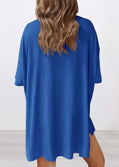 PRETTYGARDEN Women's Two Piece Lounge Set Summer Casual Oversized Shirts Biker Shorts Matching Airport Travel Outfit