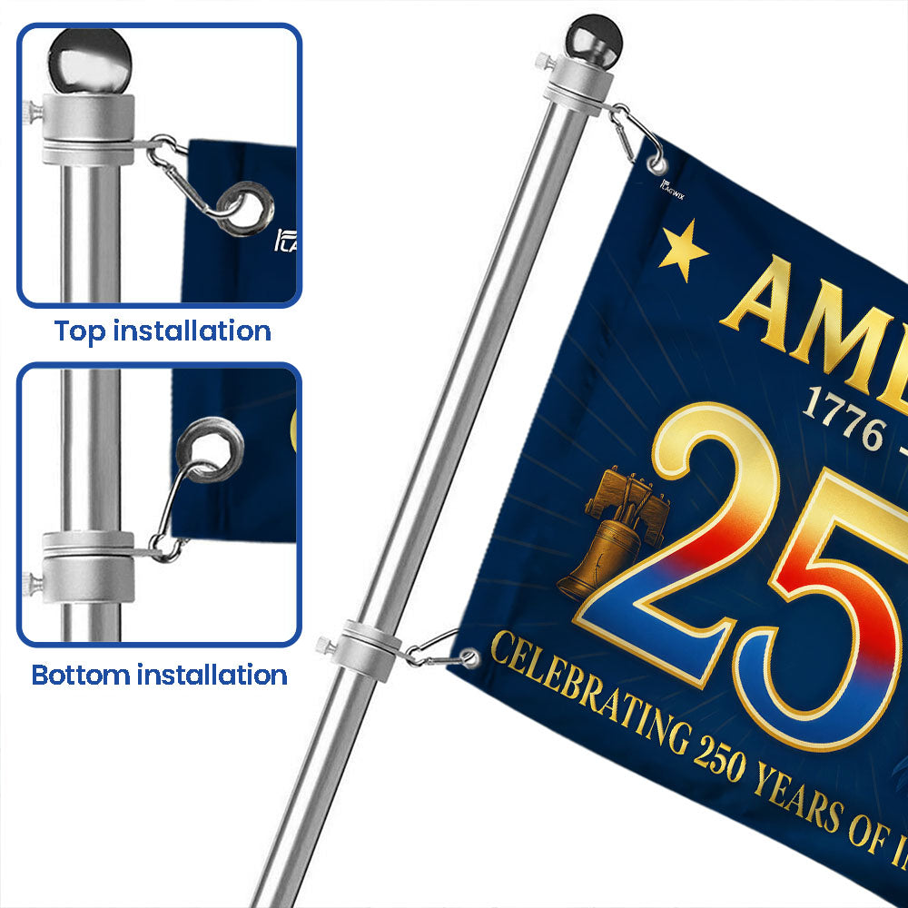 Flagwix American Flag - America 250th Anniversary Grommet Flag for Patriotic Decor