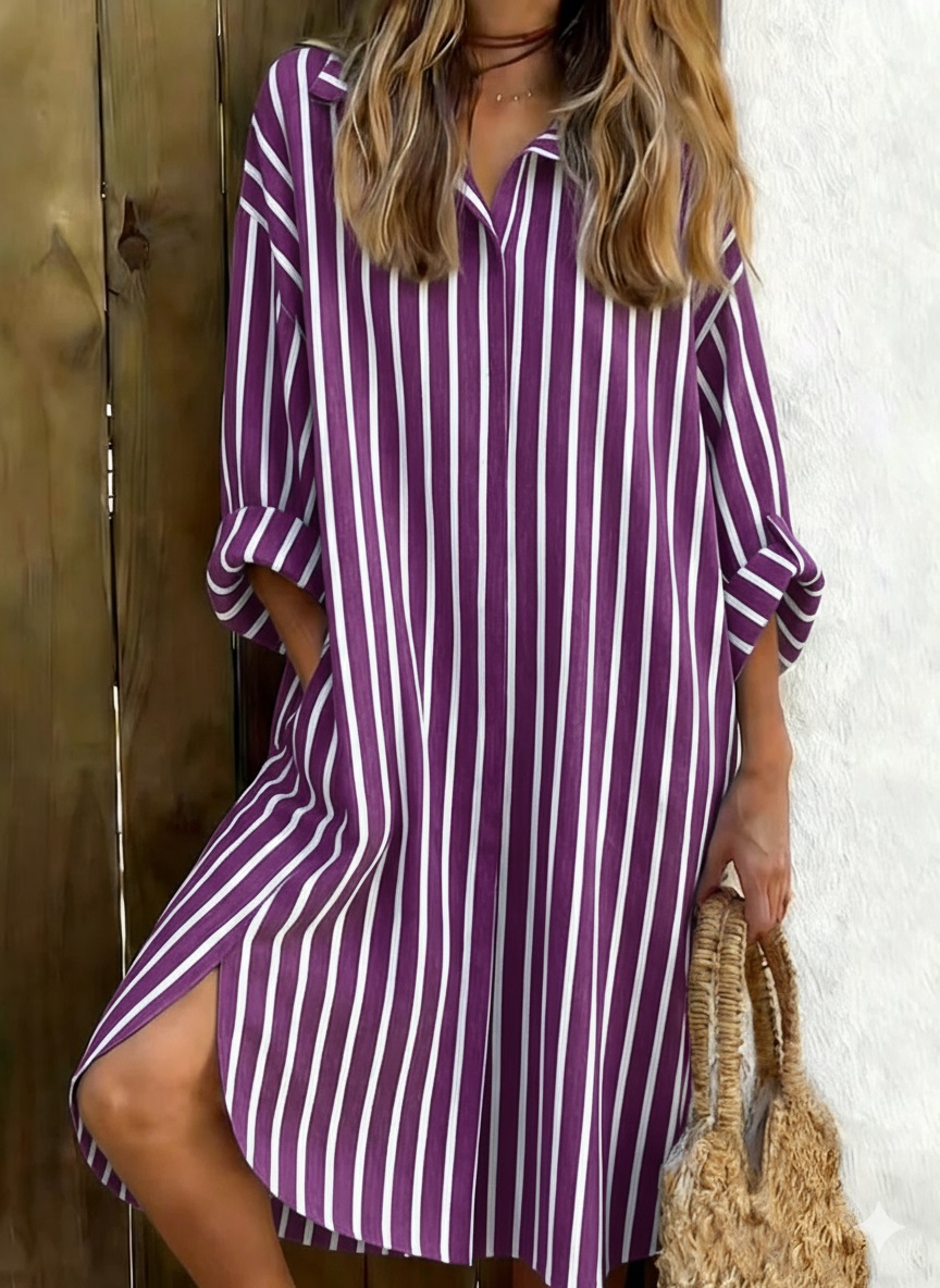 New Arrivals 🔥 Striped cotton and linen blend shirt