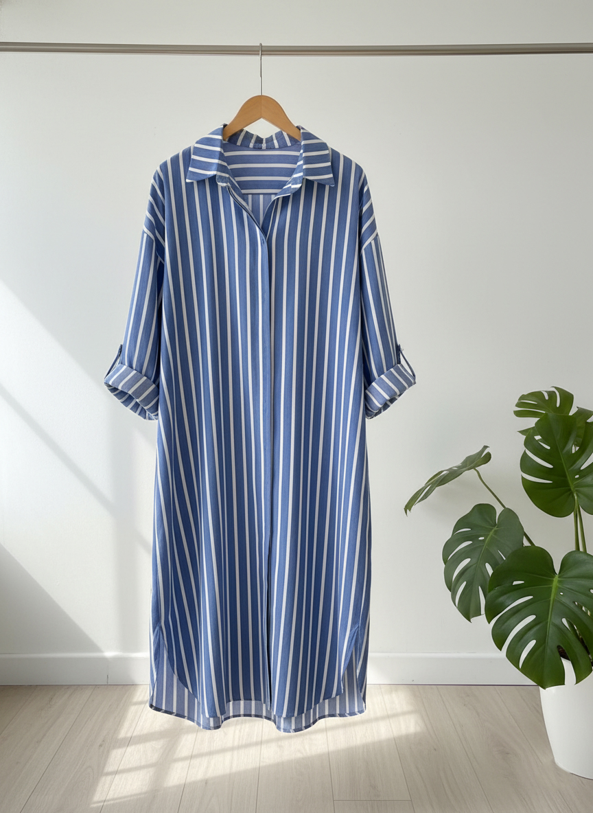 New Arrivals 🔥 Striped cotton and linen blend shirt
