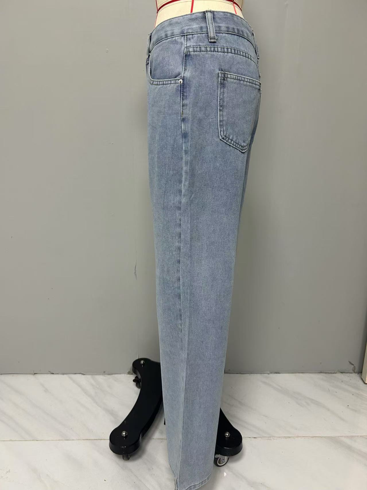 Women’s Low-Rise Loose Straight-Leg Vintage Denim Jeans – Bestseller