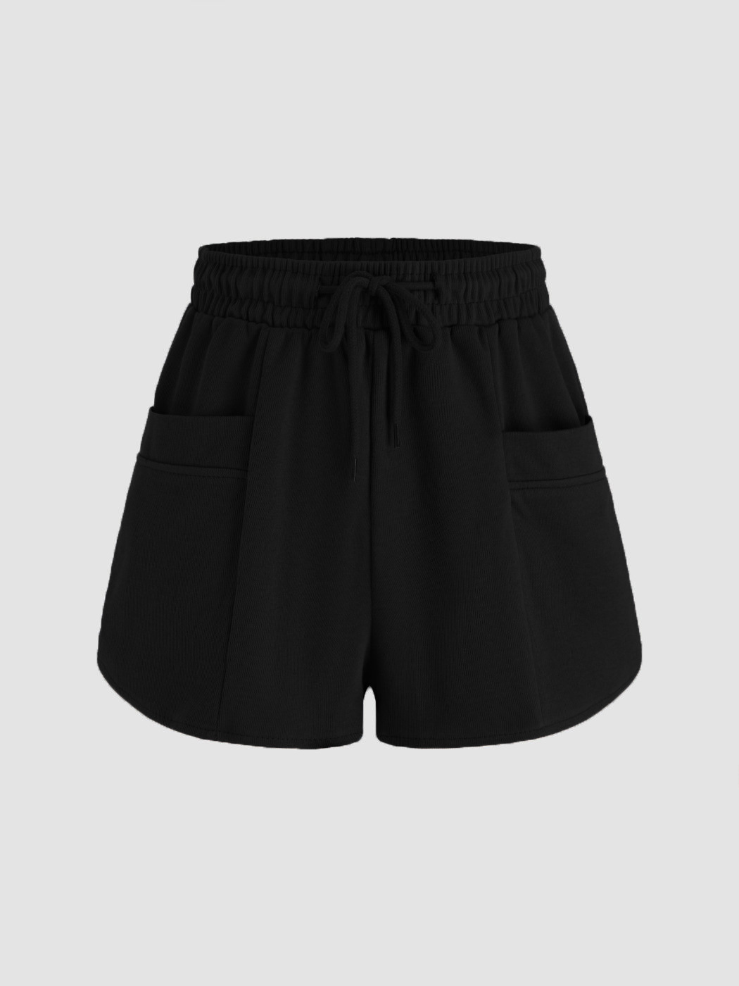 Women’s Minimalist Style Wide-Leg Casual Pants – Summer New Arrival High-Waist Drawstring Tie Shorts