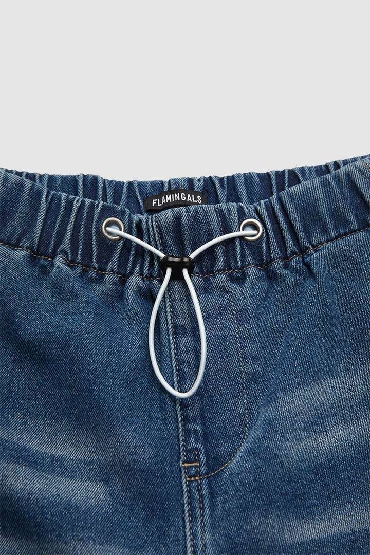 Women’s Spring Clothing – Mid-Rise Wide-Leg Pleated Loose Jeans or Streetwear Vintage Straight-Leg Pants