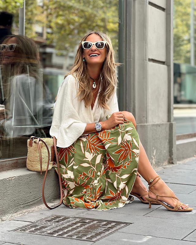 Women’s Summer New Arrival Printed Resort Casual Skirt