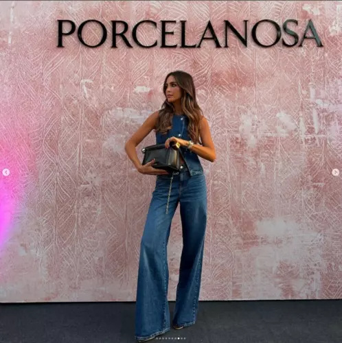 Women’s Sleeveless Vest Fashion Wide-Leg Denim Set