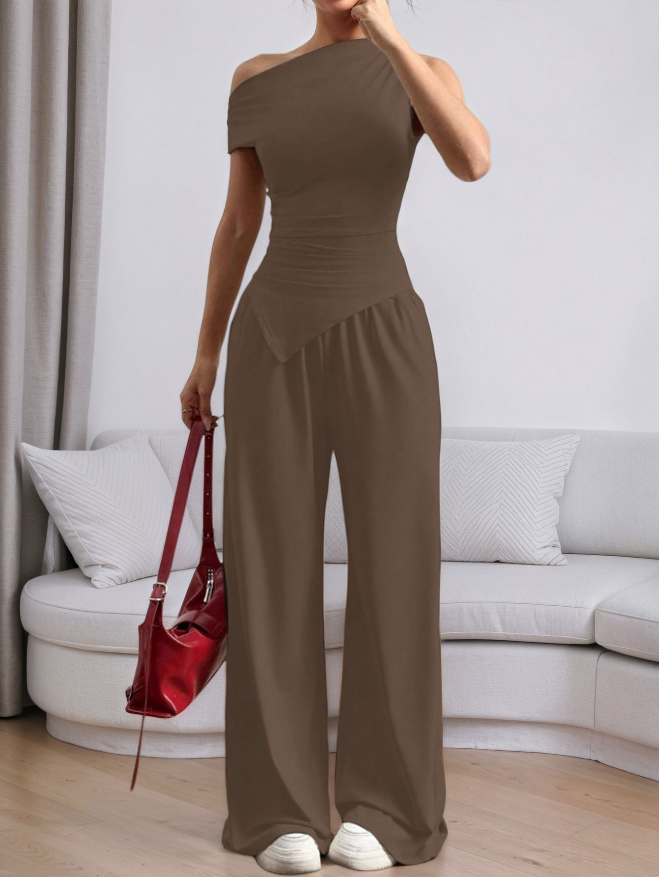 Women’s Summer Solid Sleeveless Tank Top Long Pants Fashion Set – Sexy Casual Two-Piece Set