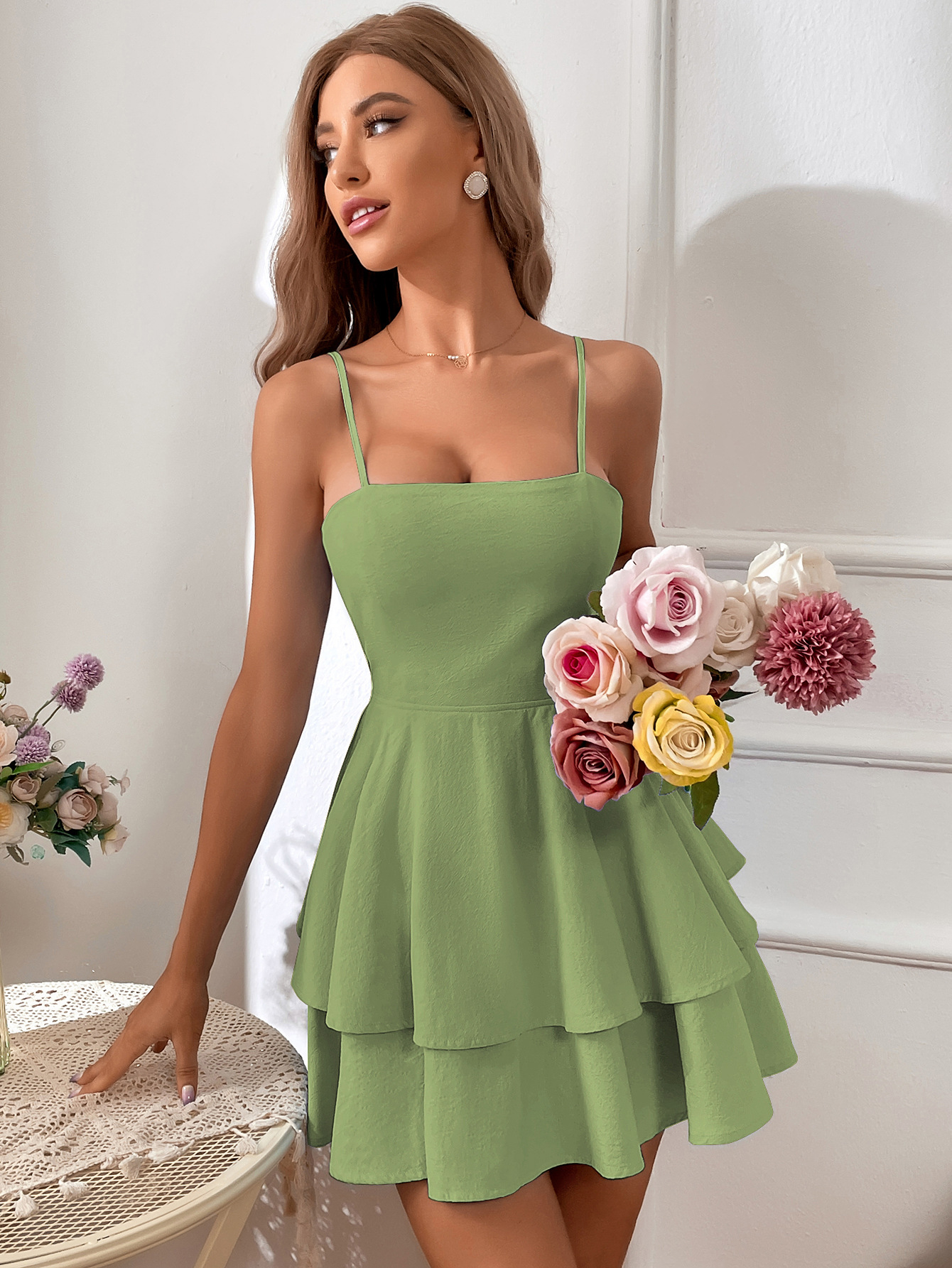 Women’s 2026 Spring/Summer Cotton Bestseller Backless Bow Tie Short Sexy Camisole