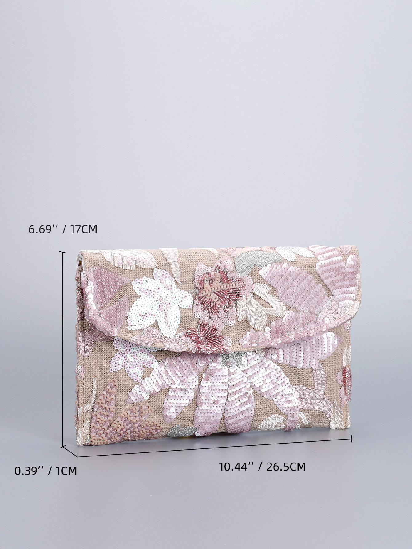 Women’s High-End Envelope Bag – Sequin Embroidery Straw Woven Unique Clutch Bag Summer Handmade Woven Purse