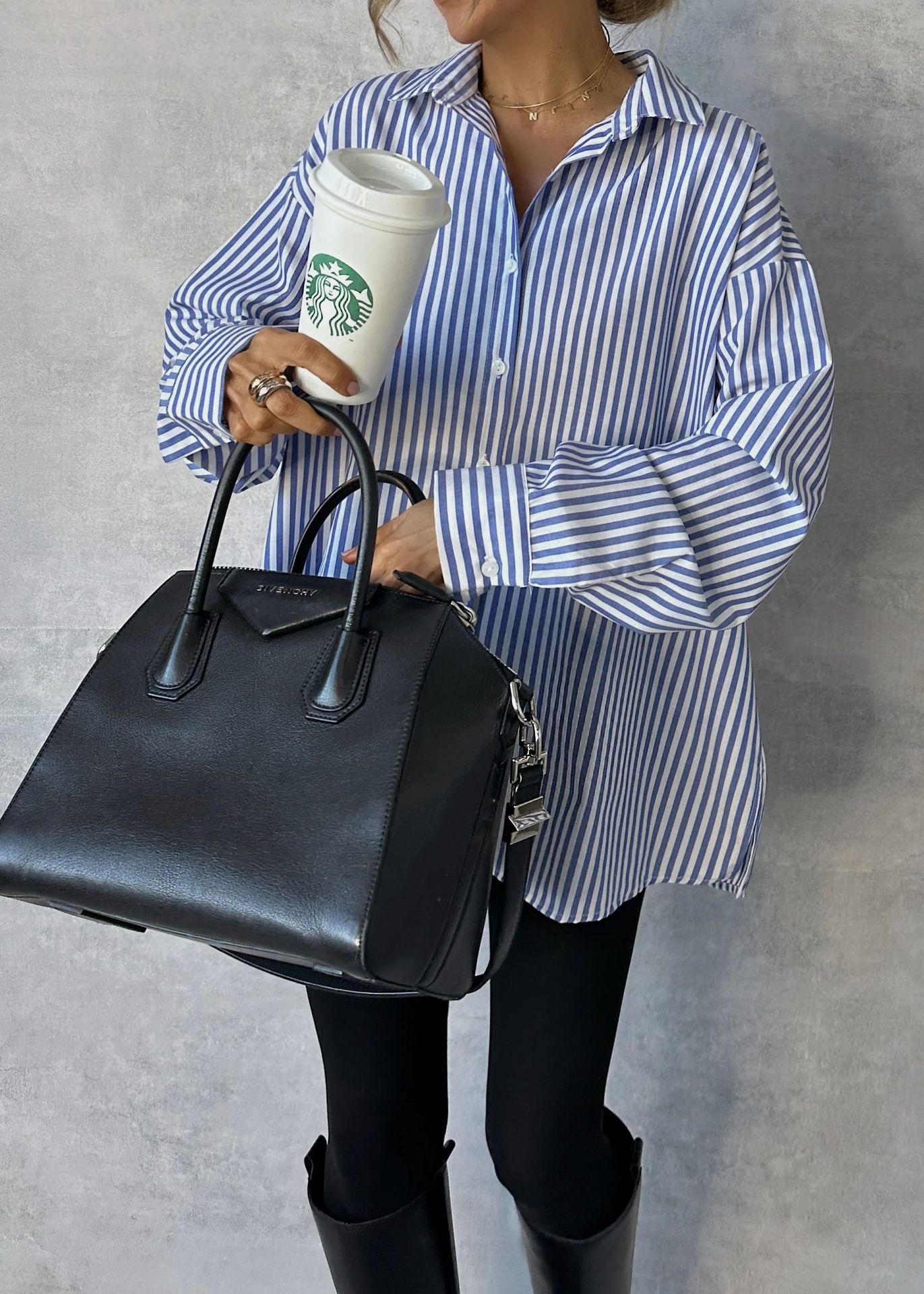 Women’s Striped Shirt – Fall New Arrival Stripe Print Loose Versatile Long Sleeve Shirt