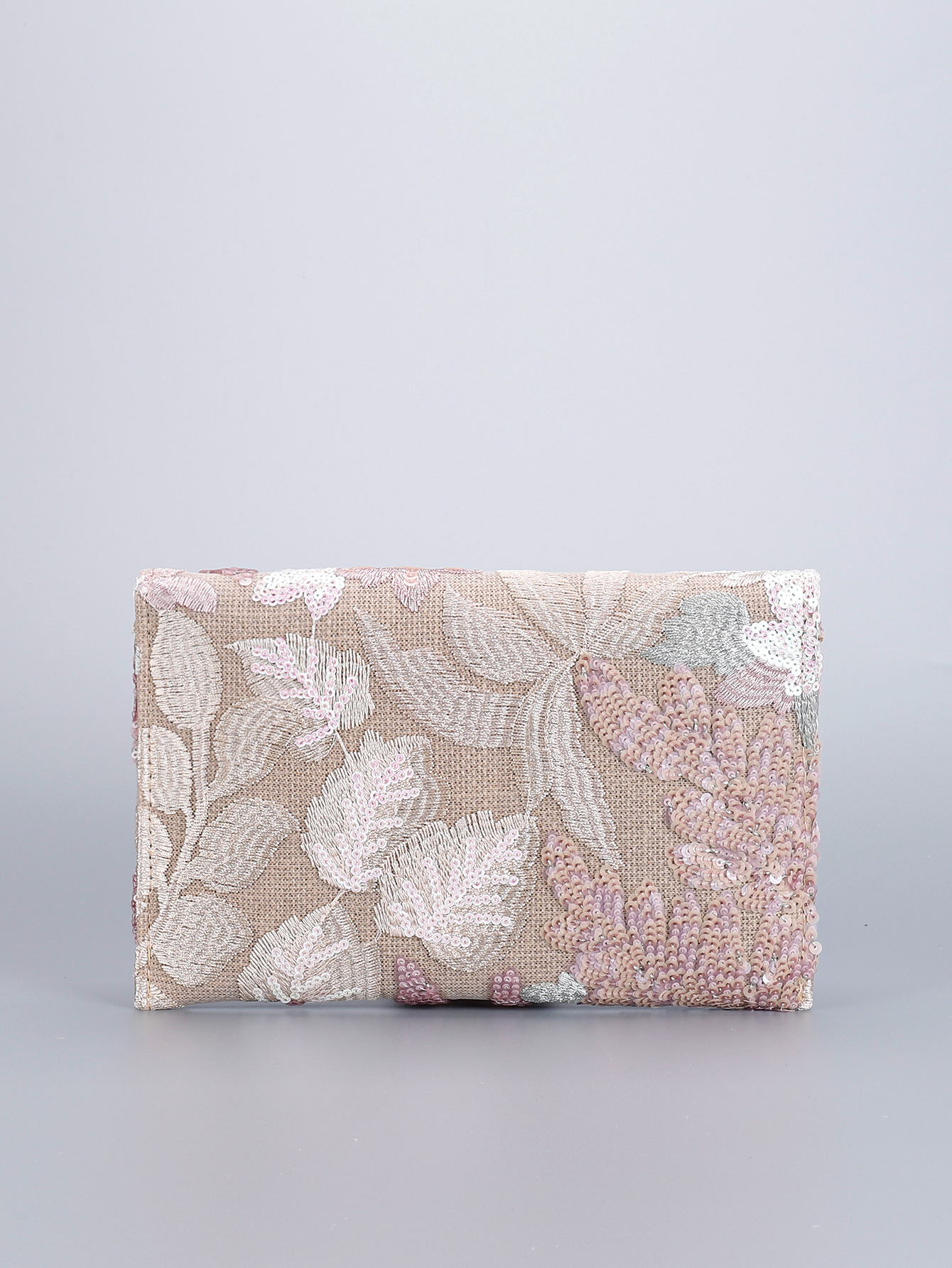 Women’s High-End Envelope Bag – Sequin Embroidery Straw Woven Unique Clutch Bag Summer Handmade Woven Purse