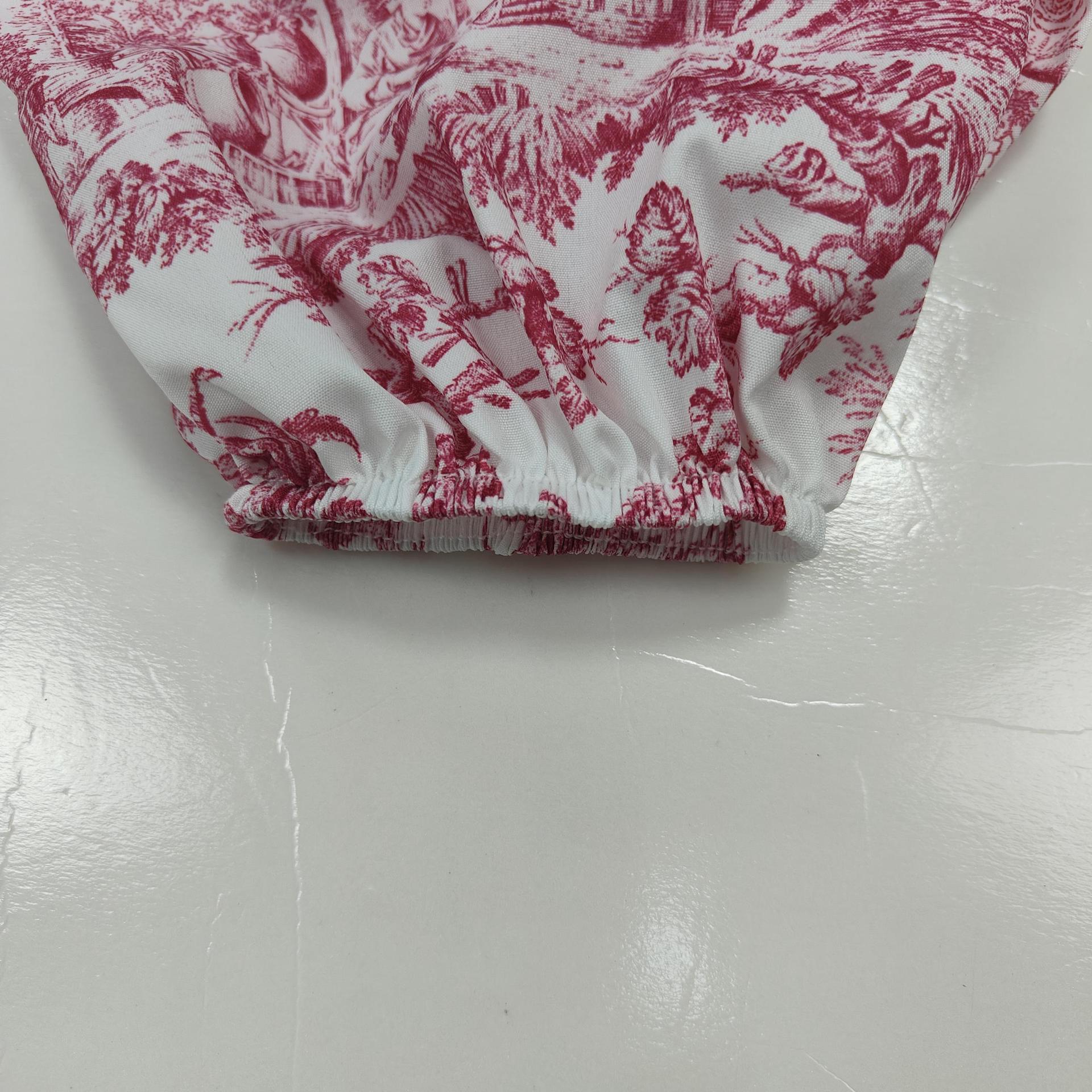 Women’s Elegant Fashion Chinese Style Printed Tie Mini Dress