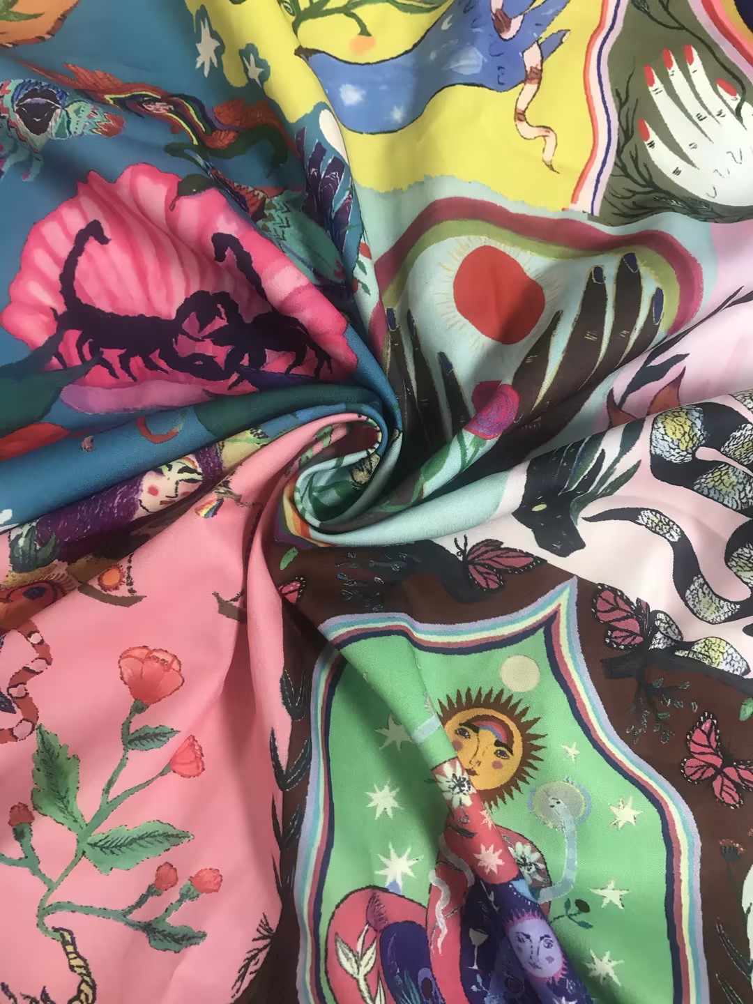 Women’s Spring New Arrival Vintage Elegant Stand Collar Printed Tie Mini Dress