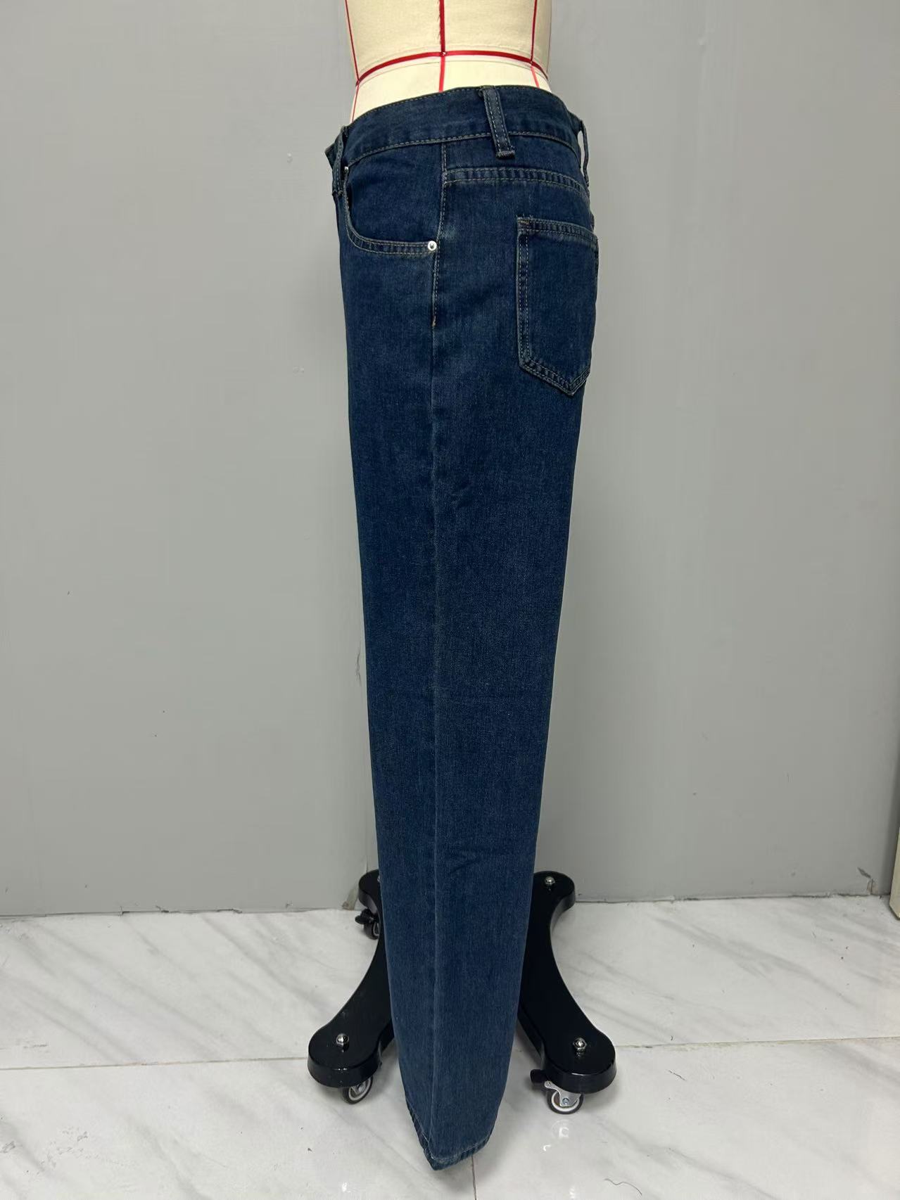 Women’s Low-Rise Loose Straight-Leg Vintage Denim Jeans – Bestseller