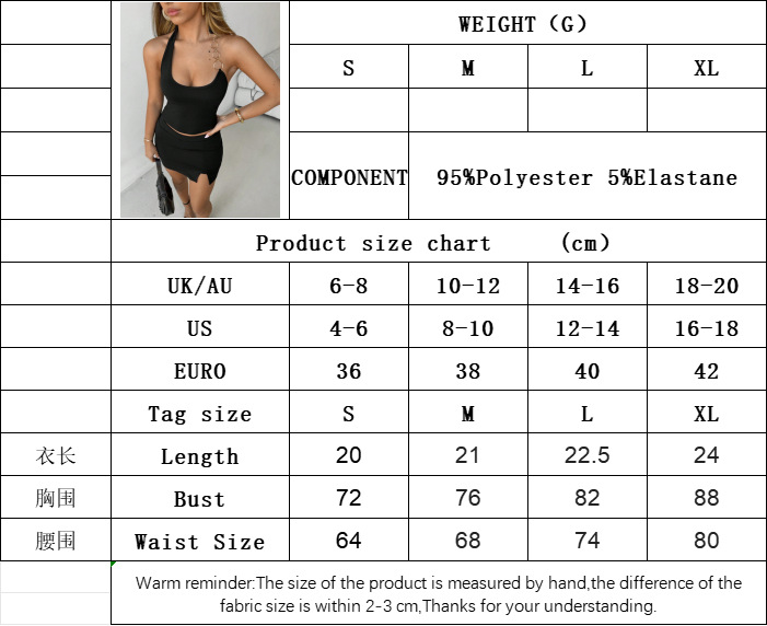 Women’s Unique Metal Ring Asymmetric Halter Tank Top – Summer Sexy Backless Slimming Short T-Shirt