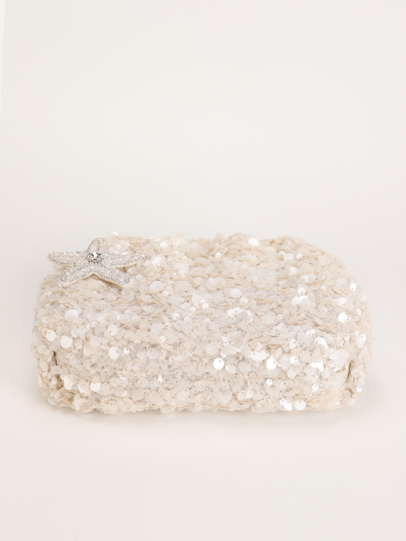Women’s Sequin Clutch Bag – New Arrival High-End Starfish Decoration Evening Bag Unique Designer Sparkly Purse