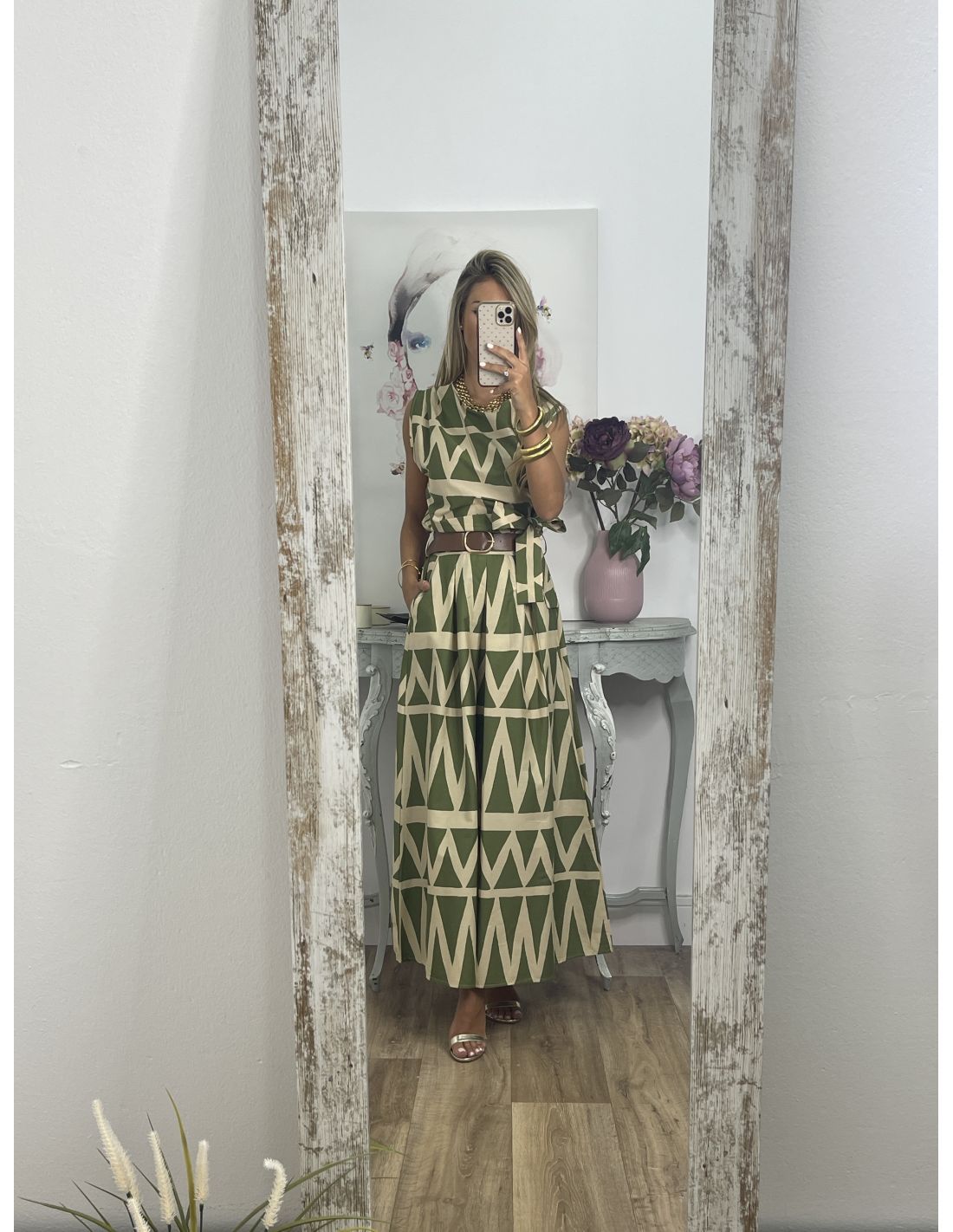 Women’s Printed A-Line Elegant Skirt