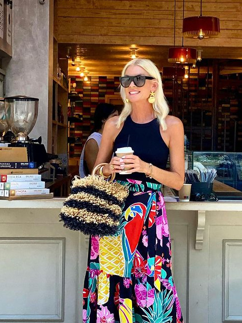 Women’s New Arrival Printed Tie Resort Casual Skirt