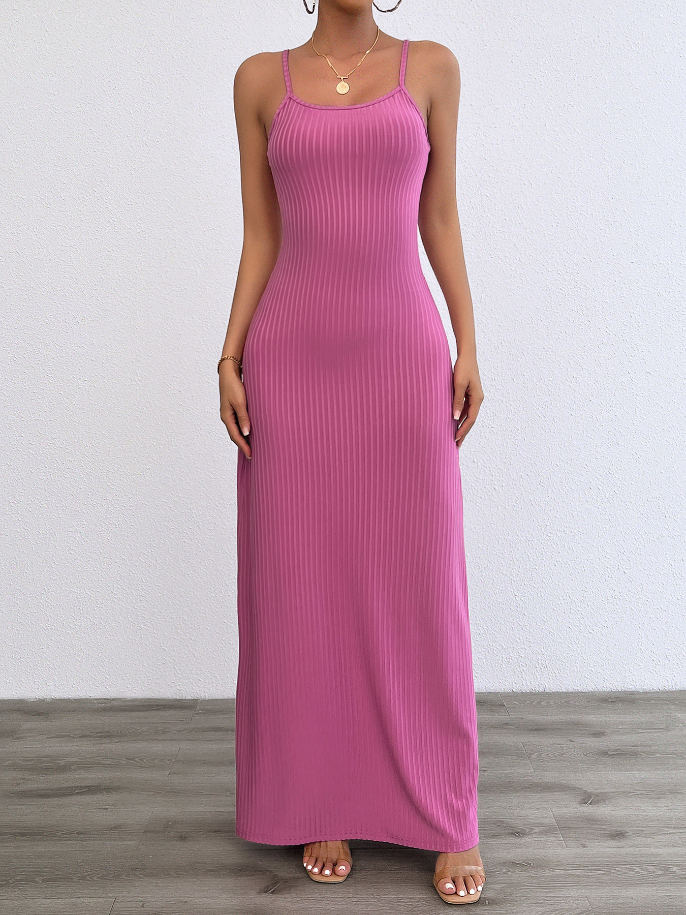 Women’s New Celebrity Style Chic Sexy Strapless Patchwork Floor-Length Dress