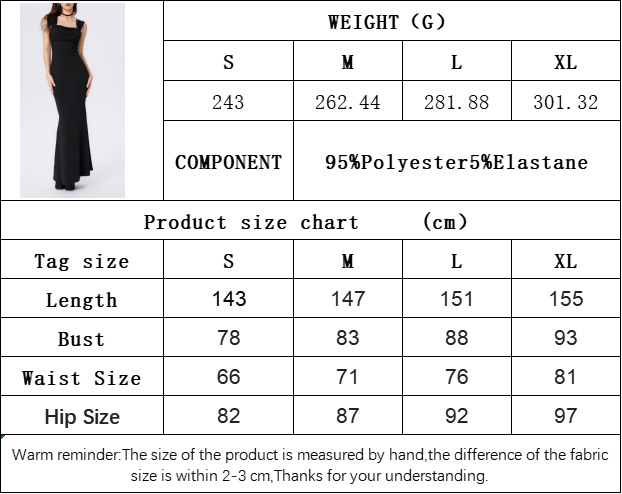 Women’s 2026 Bestseller Bodycon Square Neck Tank Dress – Sexy Slim-Fit Slimming Long Fishtail Dress