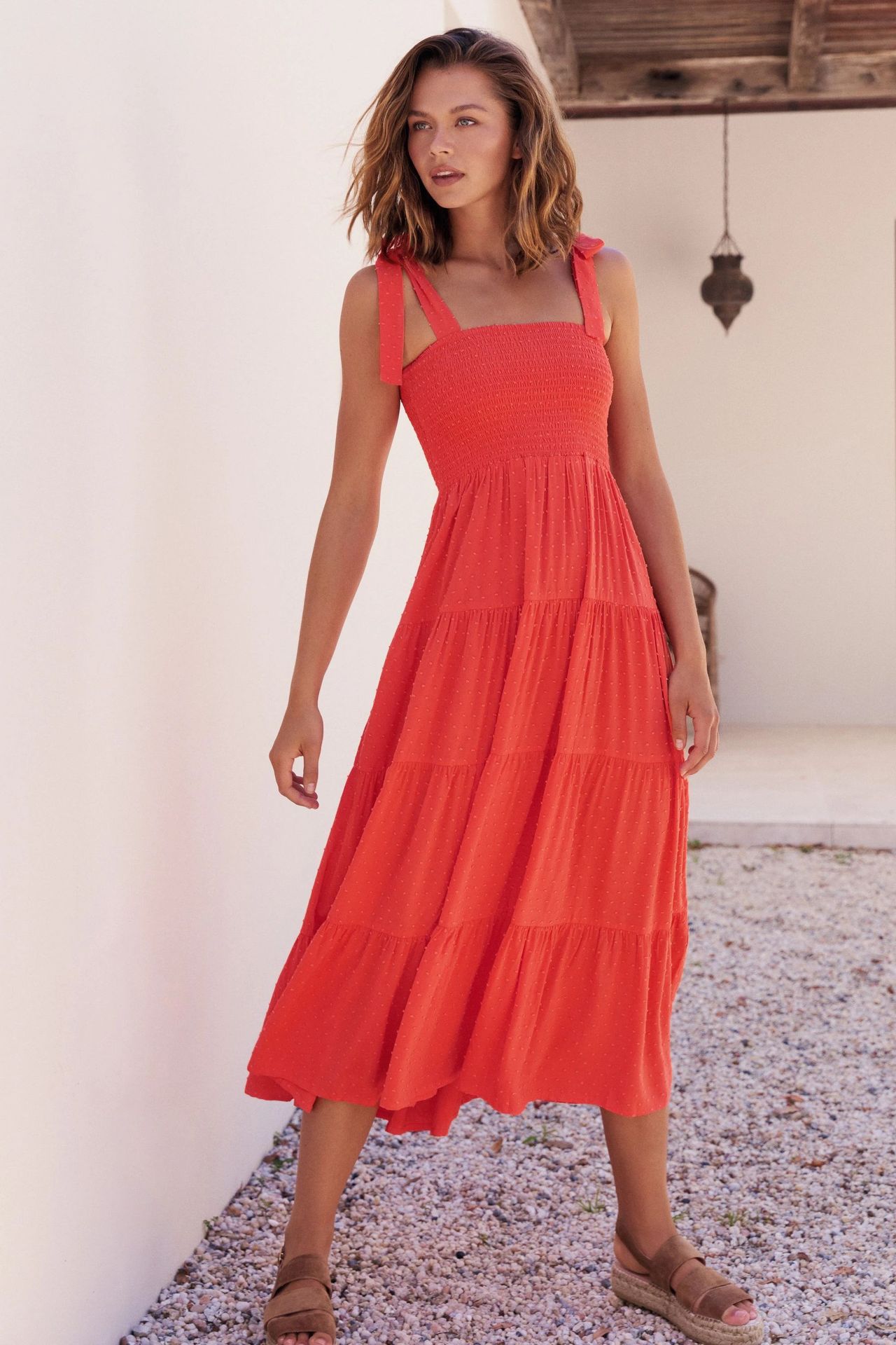 Women’s High-Waist Sexy Backless Strapless Solid Shirred Camisole Dress