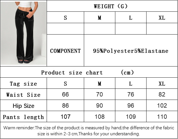 Women’s 2026 Minimalist Elegant Velvet Casual Pants – Spring/Summer Drawstring Slimming Wide-Leg Long Pants