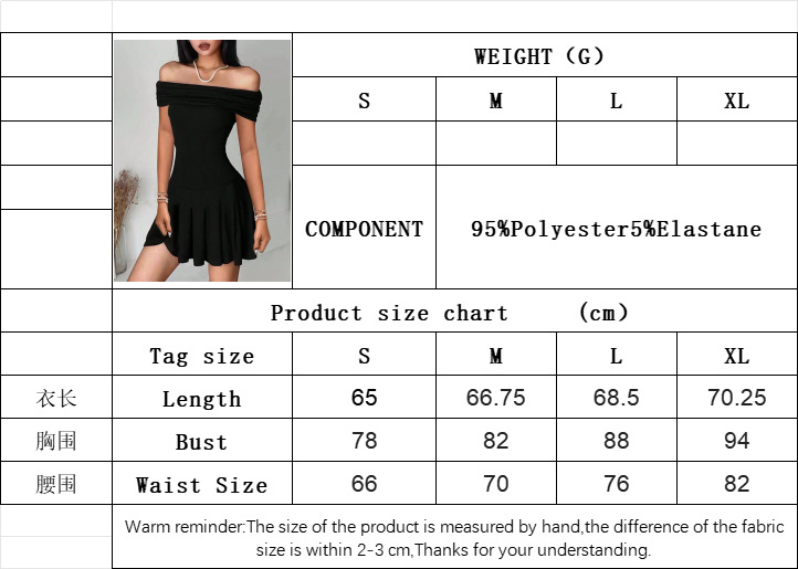 Women’s 2026 Pure & Flirty Collarbone-Baring Dress – Summer New Arrival Off-Shoulder High-Waist Short Dress