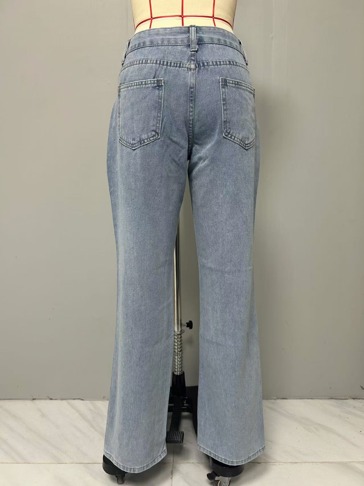 Women’s Low-Rise Loose Straight-Leg Vintage Denim Jeans – Bestseller