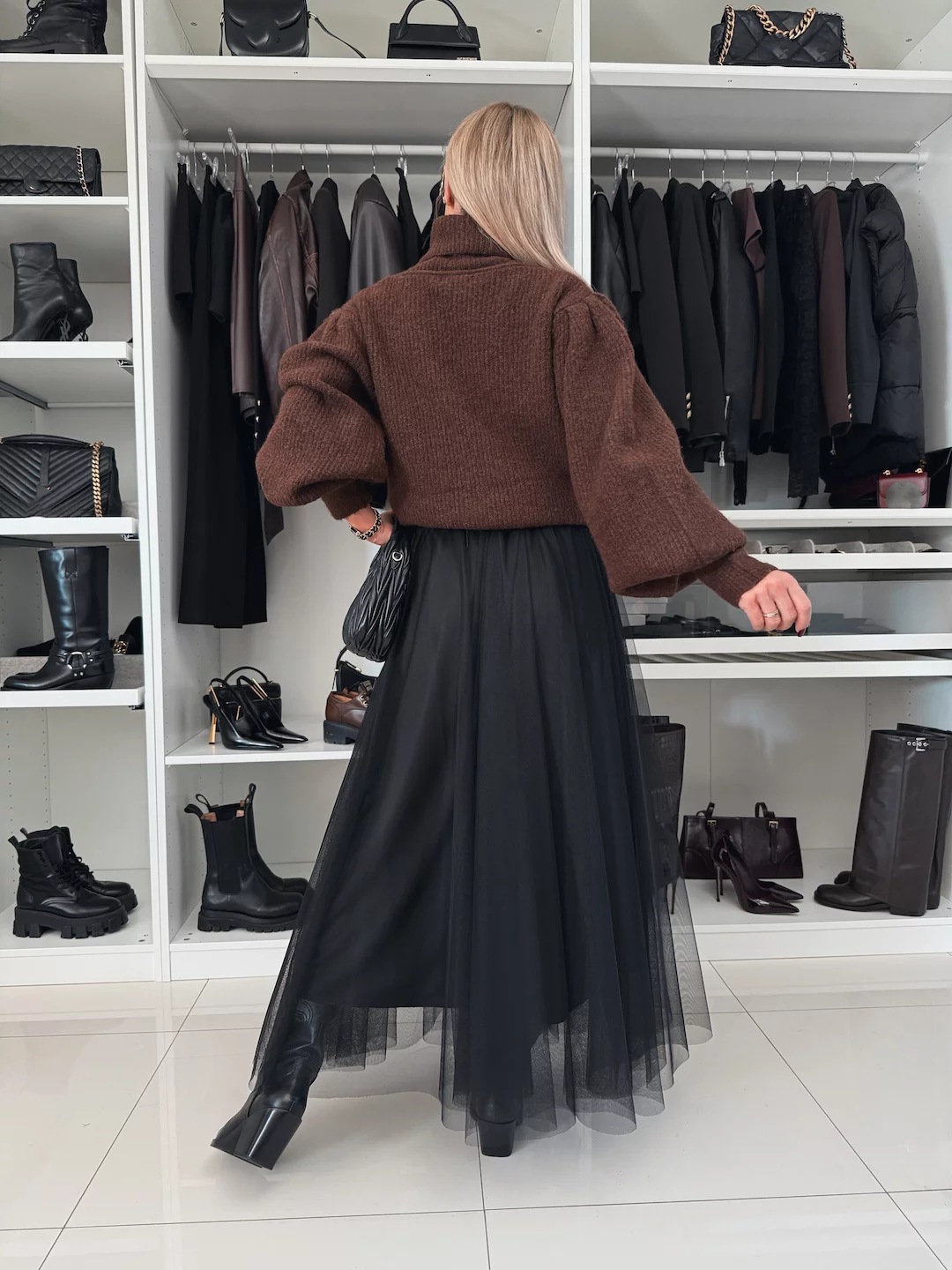 Women’s Spring New Arrival Mesh Flared Skirt