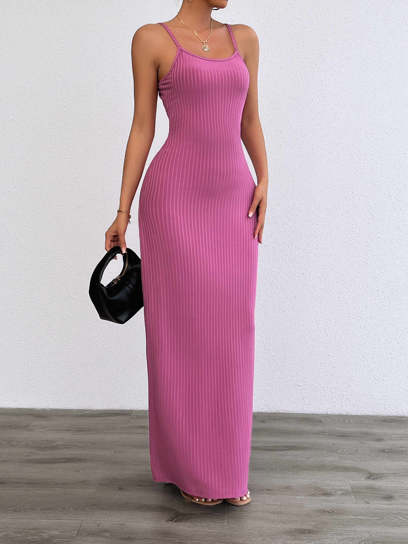 Women’s New Celebrity Style Chic Sexy Strapless Patchwork Floor-Length Dress