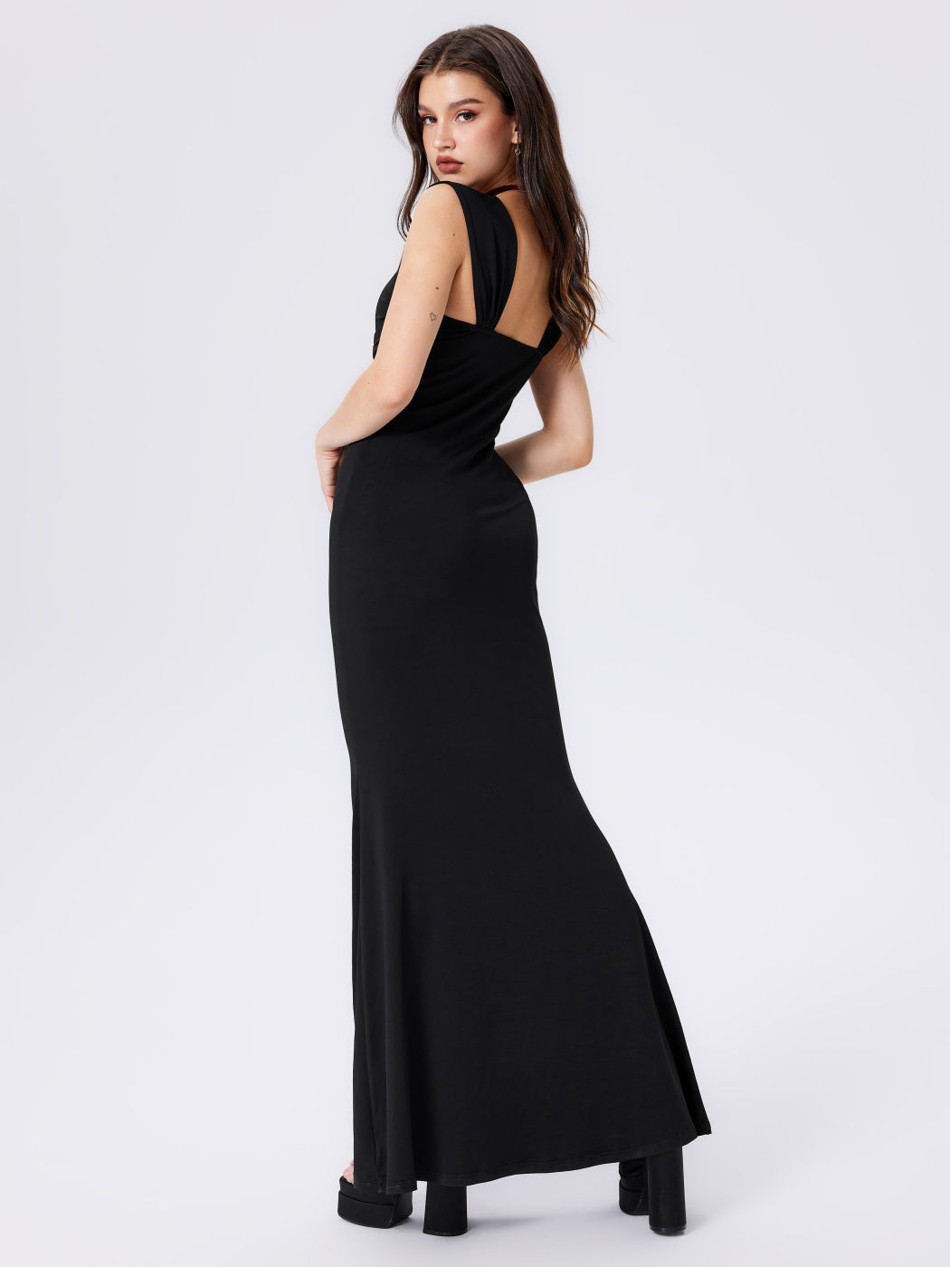 Women’s 2026 Bestseller Bodycon Square Neck Tank Dress – Sexy Slim-Fit Slimming Long Fishtail Dress