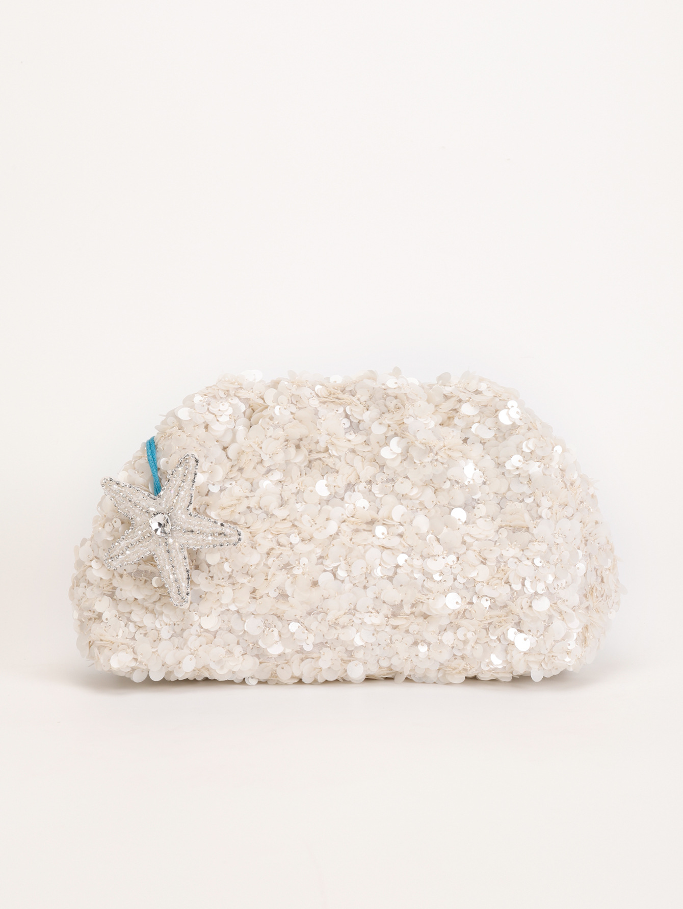 Women’s Sequin Clutch Bag – New Arrival High-End Starfish Decoration Evening Bag Unique Designer Sparkly Purse