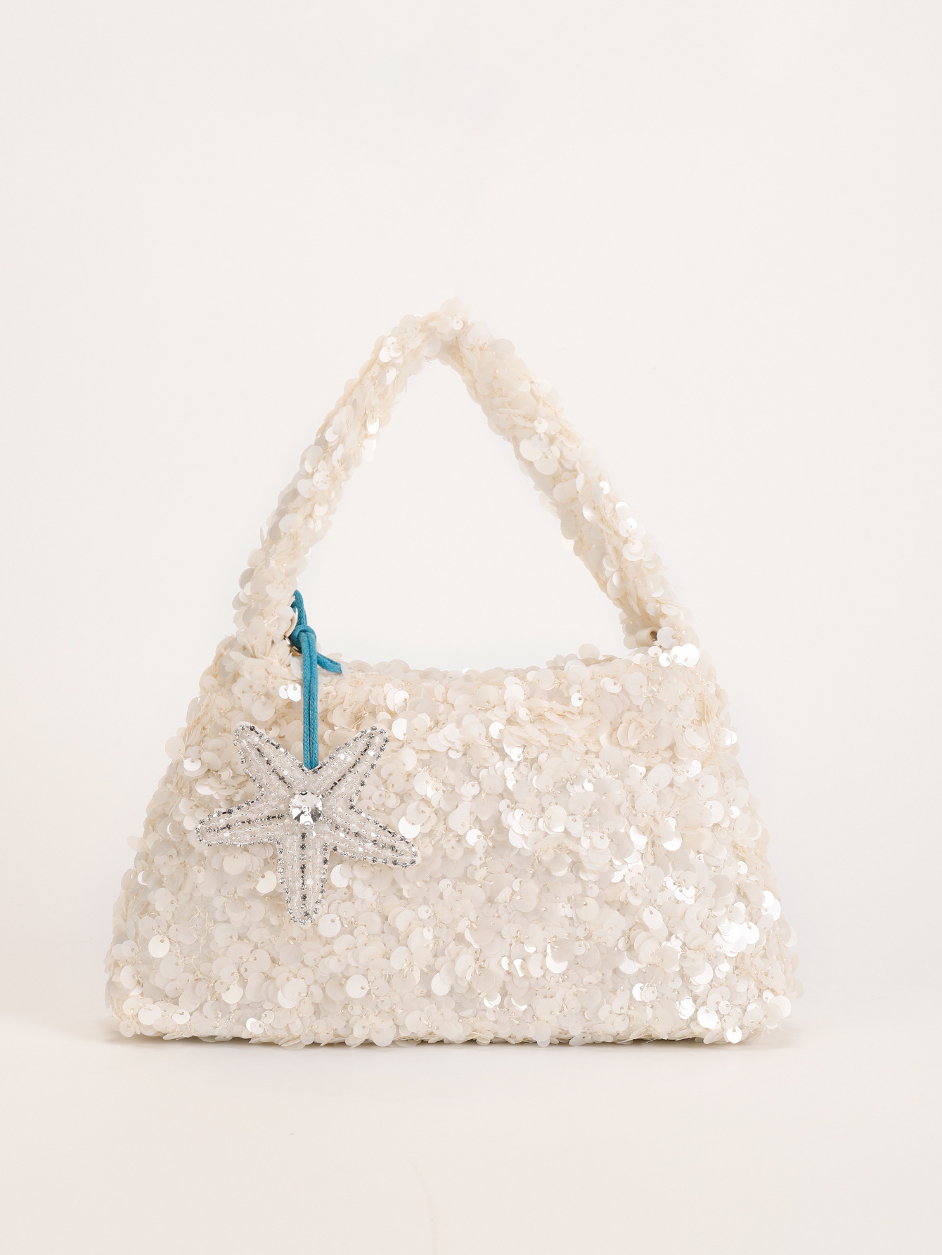 Women’s New Sequin Tote Bag – Fashion High-End Sparkle Evening Bag Shoulder Crossbody Bag Cross-Border Purse Coconut Tree Design