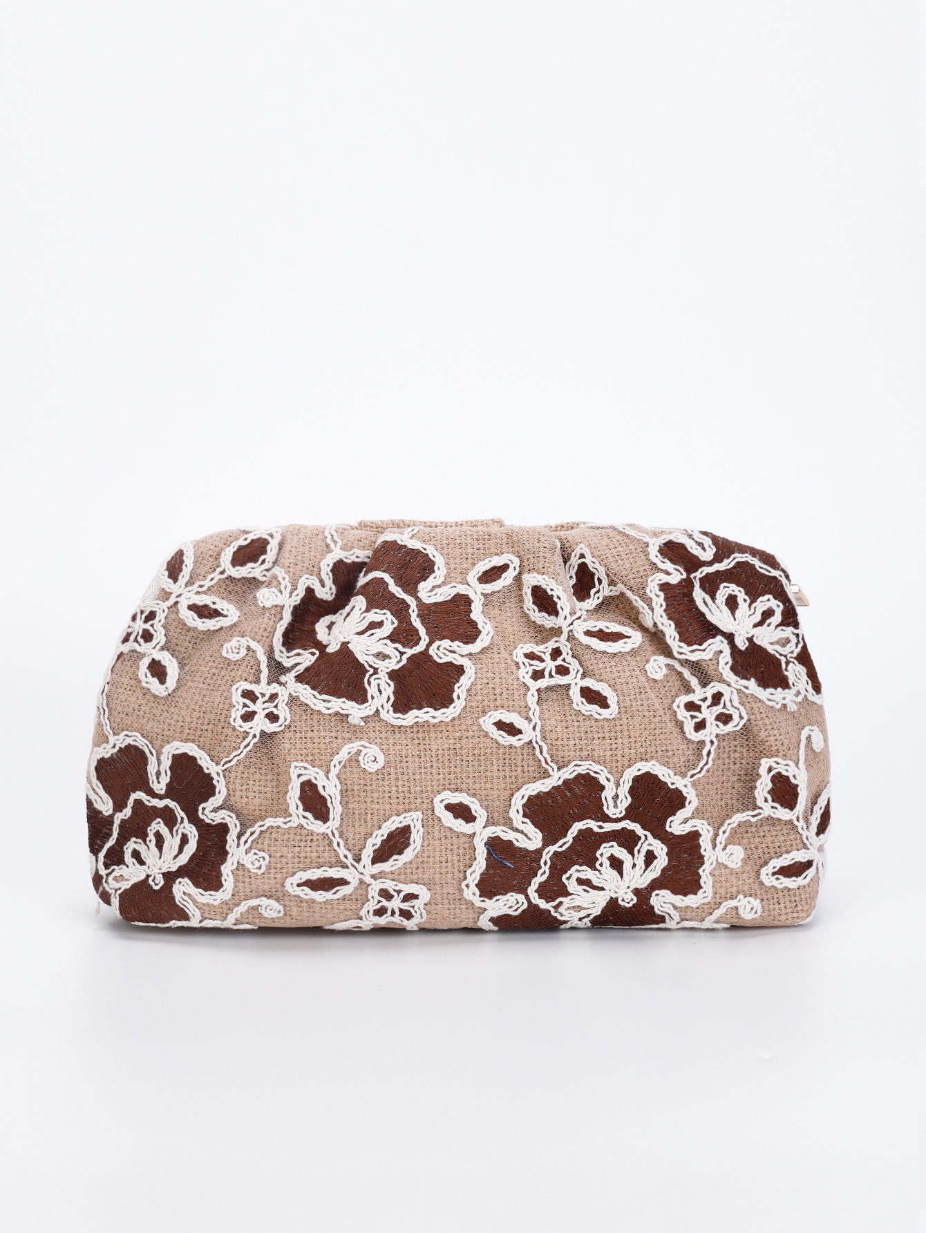 Women’s New Arrival Heavy Ink Painting Style Mesh Embroidery Sequin Bag – Light Luxury Clutch Evening Bag Cloud Bag
