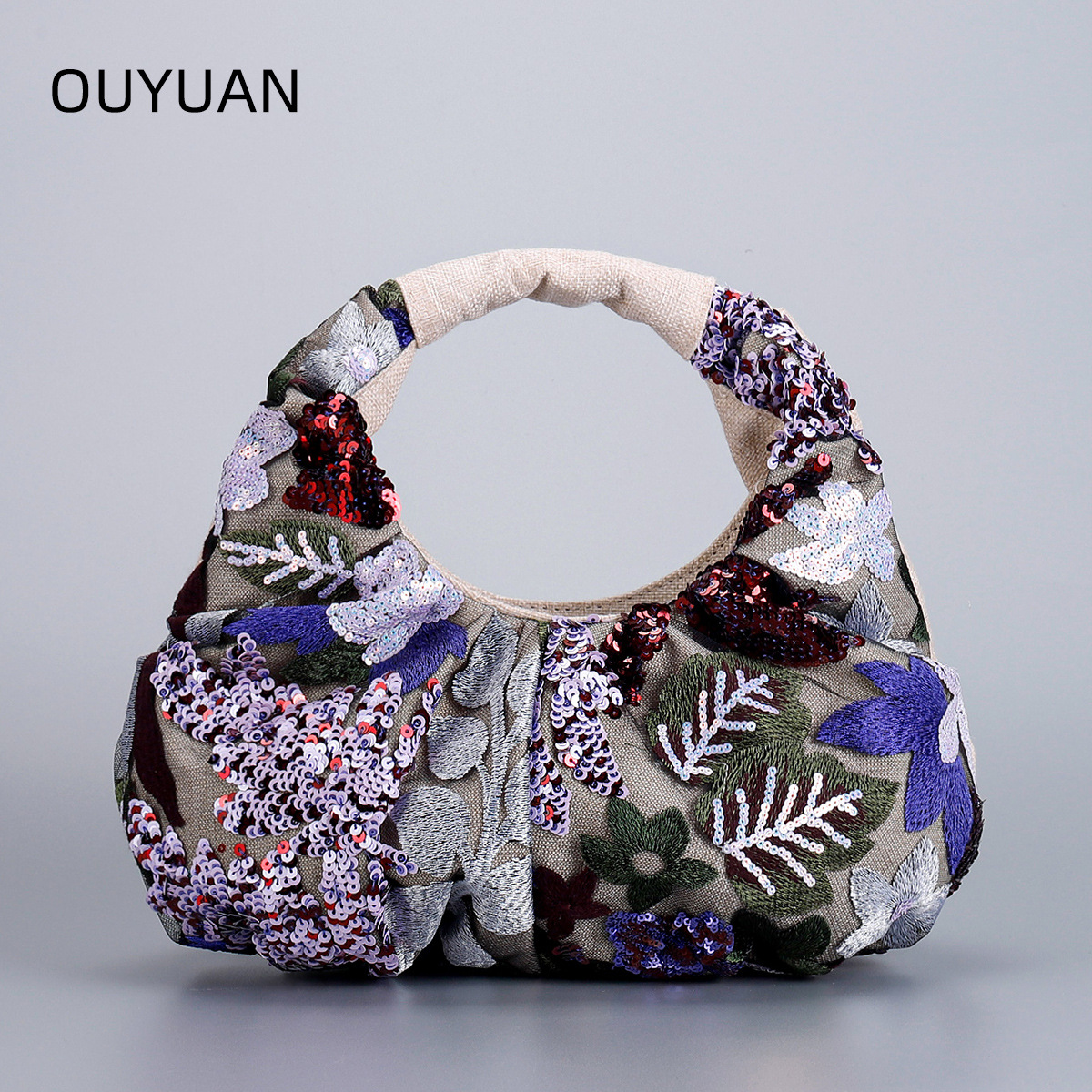 Summer Unique Sequin Bag – Fashion Women’s High-End Embroidered Handbag Small Tote Bag for Going Out – Cross-Border