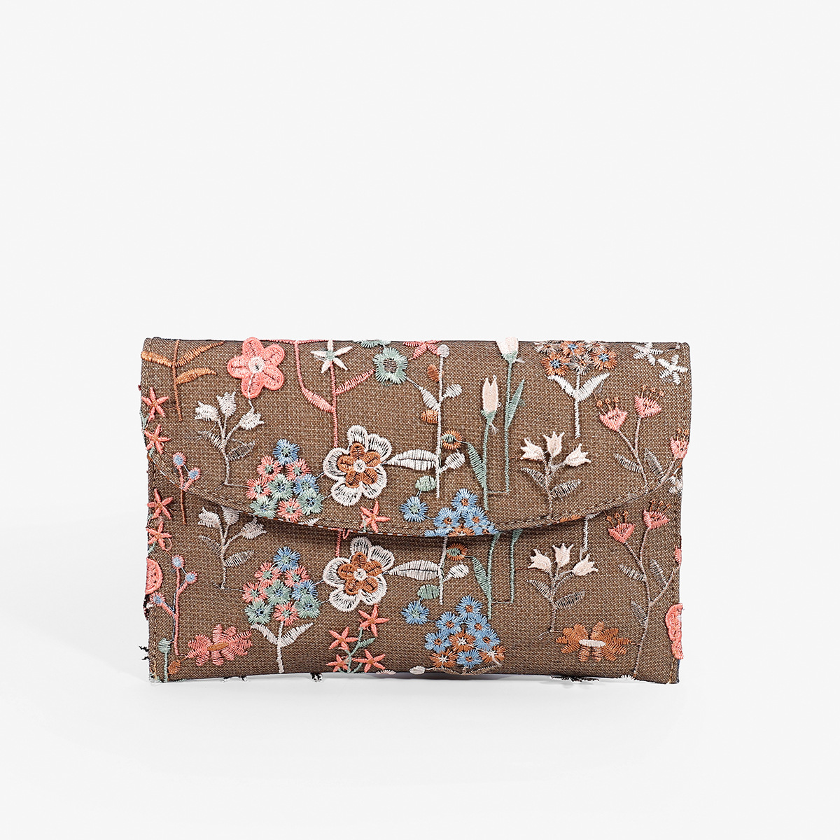 Women’s High-End Envelope Bag – Sequin Embroidery Straw Woven Unique Clutch Bag Summer Handmade Woven Purse