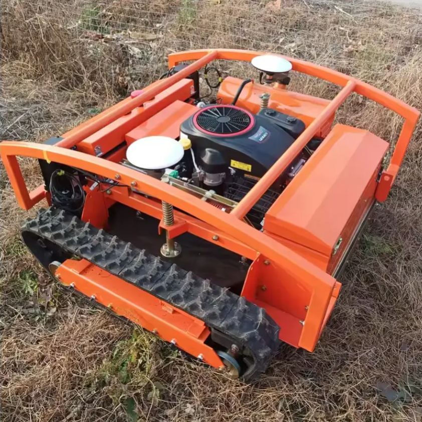 GPS-guided diesel-powered robotic lawn mower