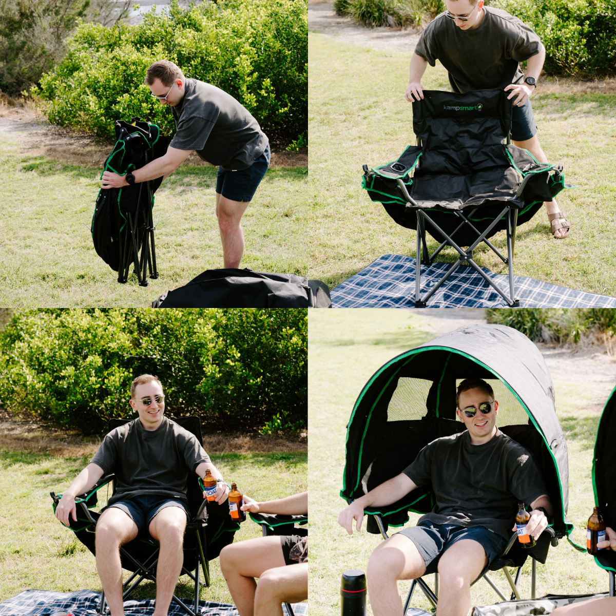 Canopy Chair - Outdoor Chair with Built-In Shade & Engineered Airflow