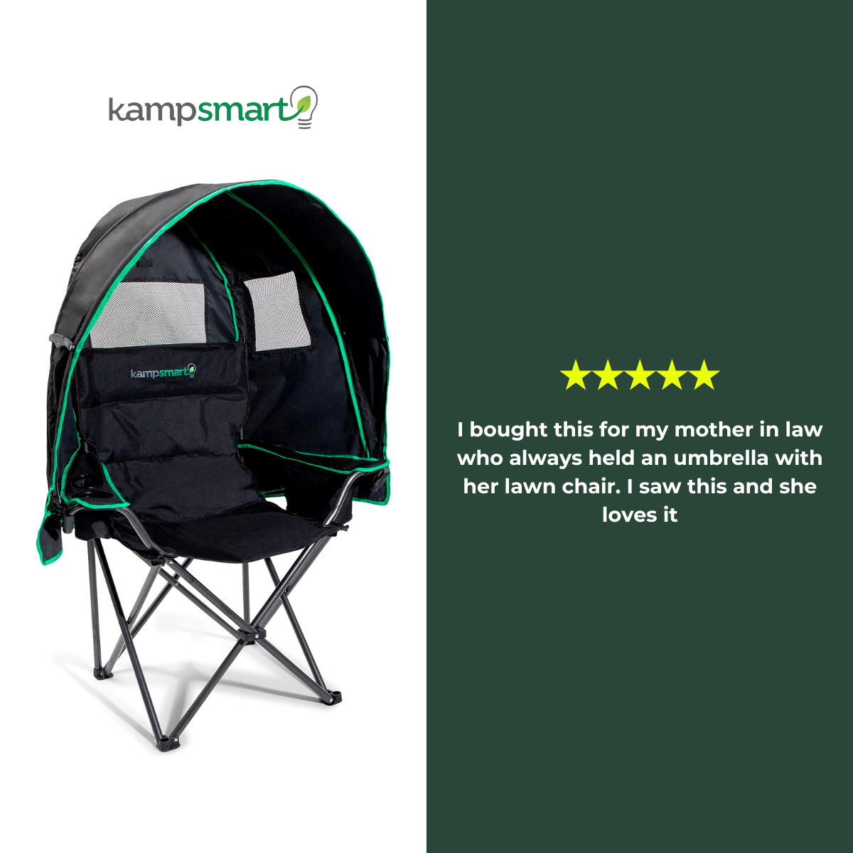 Canopy Chair - Outdoor Chair with Built-In Shade & Engineered Airflow