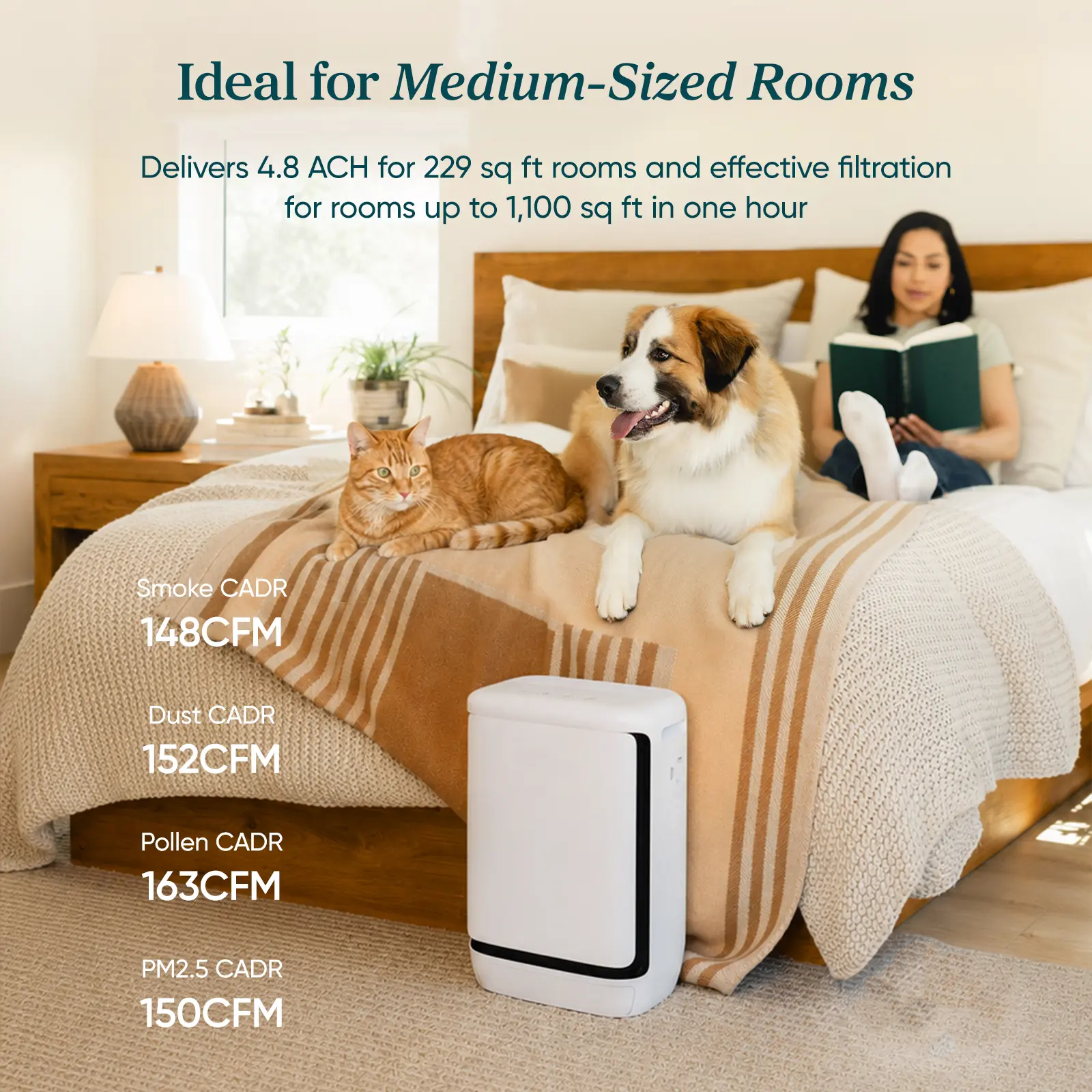 ADMQX Pet White Air Purifier