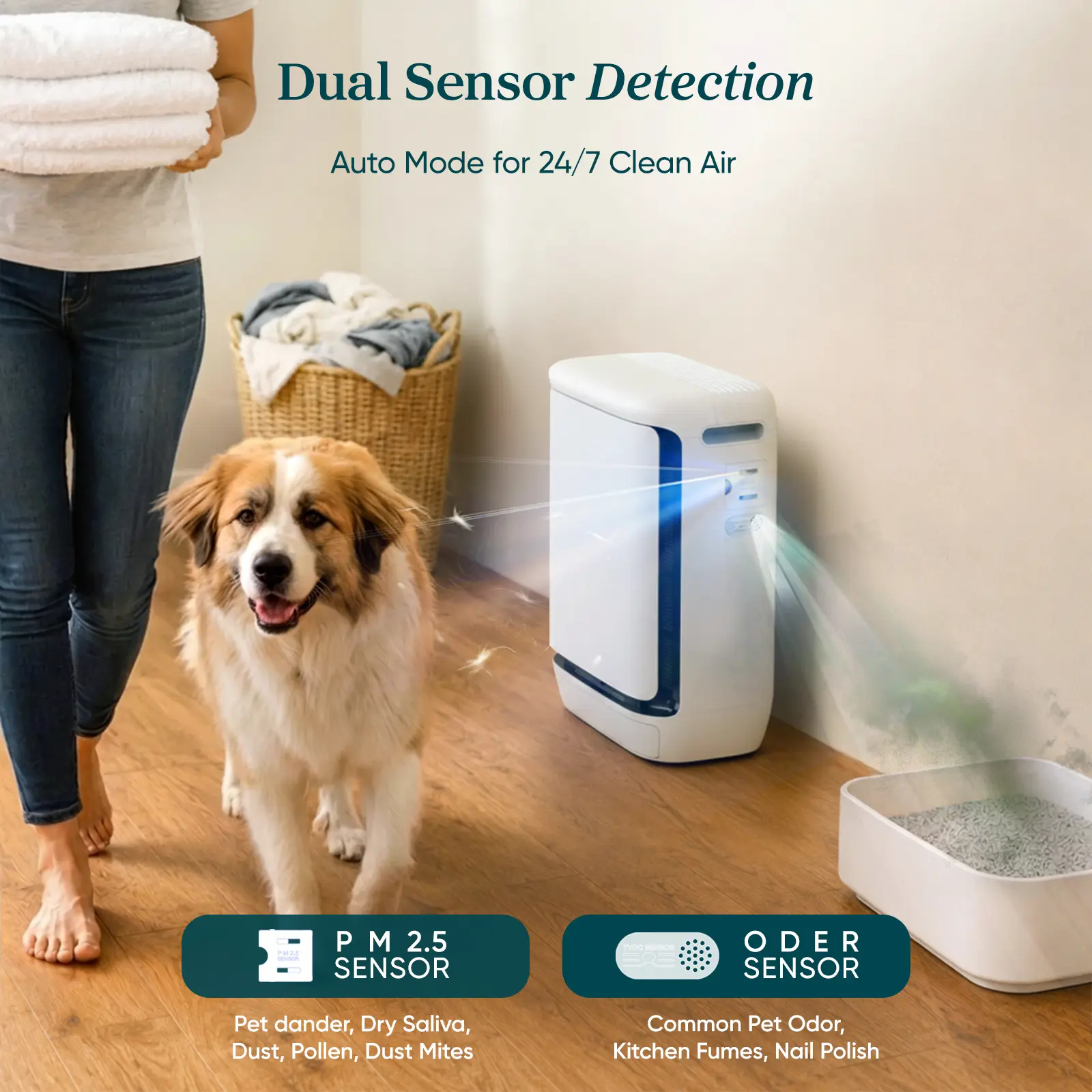 ADMQX Pet White Air Purifier