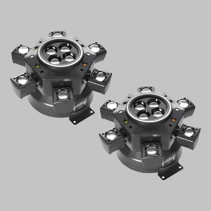 🌈120W 6-Arm DJ Moving Head Light RGBW Beam Laser Disco Strobe 4-in-1 Stage Light for Wedding Bar Party Concert 🎉