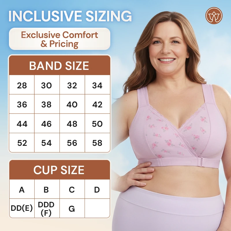 Fiona Bra - Comfortable & Convenient Anti-Sag Front Closure Bra For Seniors-2PCS