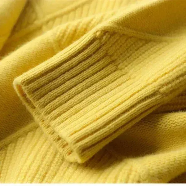 Loose Cashmere Turtleneck Sweater Cardigan-FREE SHIPPING