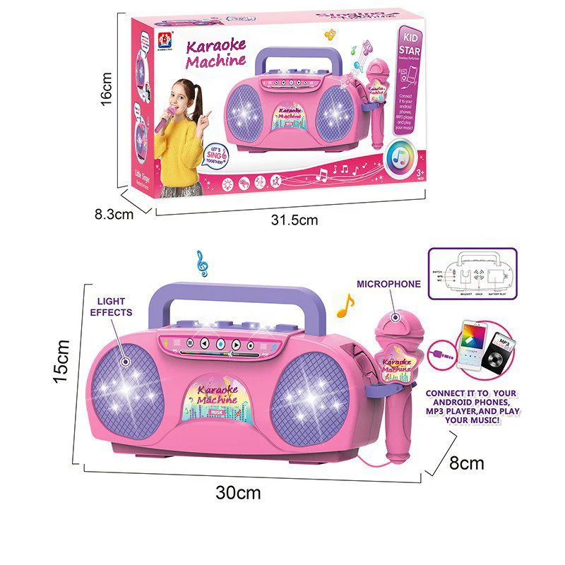 🎤 Microphone, 🎶 Singing Machine, and 🎸 Guitar Set to Ignite Your Child's Musical Dreams! ✨
